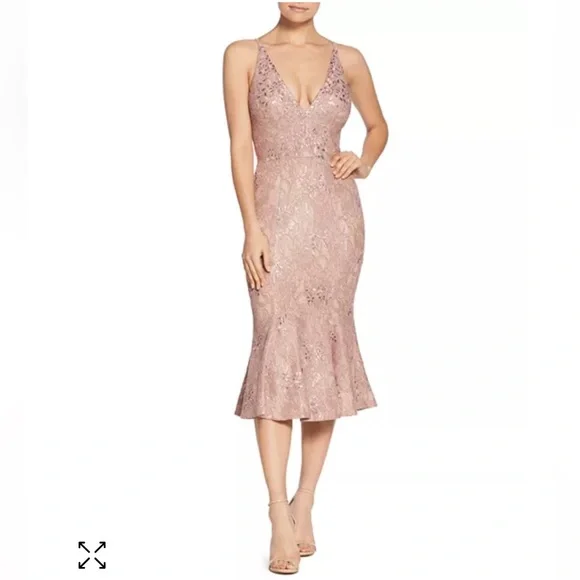 strapless open back dress Cute Tulle Flower Tea Length Prom Dress, Beautiful Short Sleeve A-Line Evening Party Dress US 12 / Same As Picture main image 1
